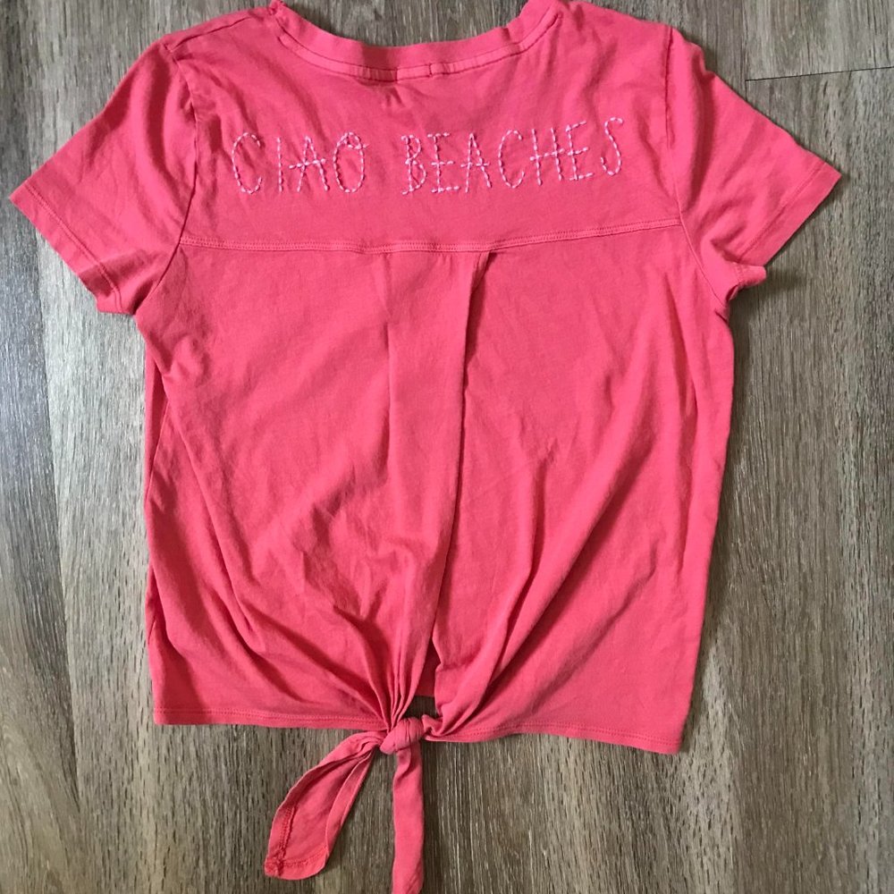 Aerie Tie Back Baby T-shirt - Picture 3 of 4